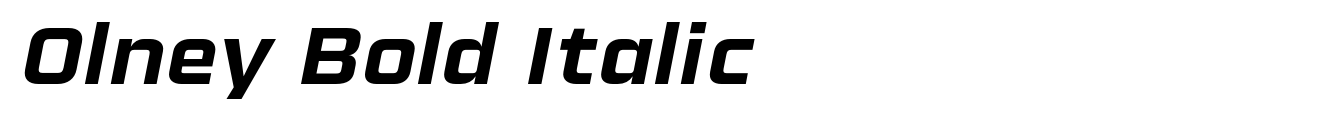 Olney Bold Italic